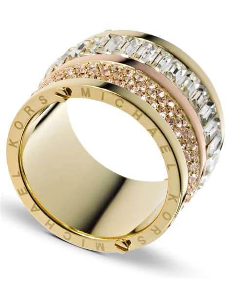 d ring gold michael kors|Michael Kors gold jewelry women.